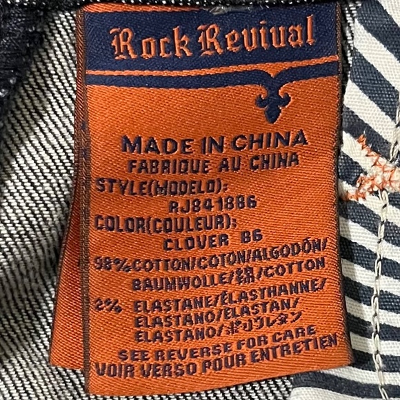 JUST IN! - Rock Revival Women's Jeans Size 26, Bootcut - Picture 11 of 16